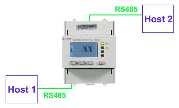 Dual RS485 communication of DJSF1352-RN DC Multi-function&nbsp;Energy Meter