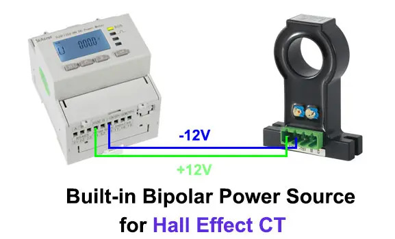 Built-in bipolar power source of DJSF1352-RN DC Multi-function&nbsp;Energy Meter for Hall sensor power supply