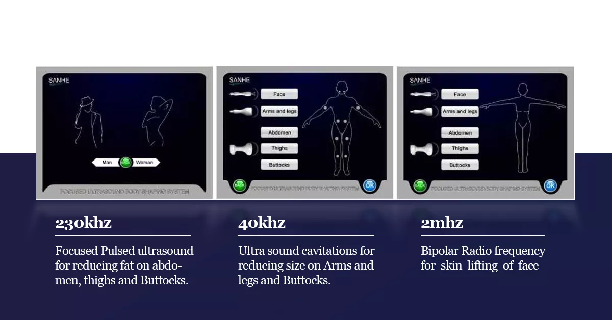 Hifu For Body Slimming Machine for slaes