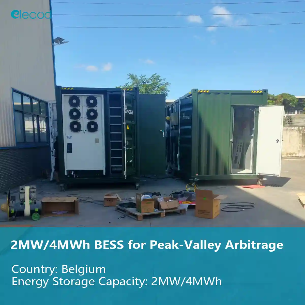 Elecod 2MW4MWh BESS for Peak-Valley Arbitrage in Belgium.jpg